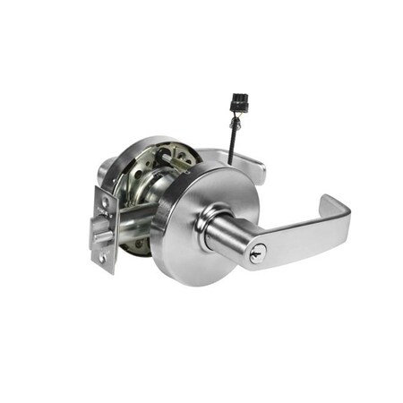 Sargent Electromechanical Fail Secure 24 Volt Cylindrical Lock Grade 1 with L Lever with Small Format IC Pre 2870RX10G7124VLL26D